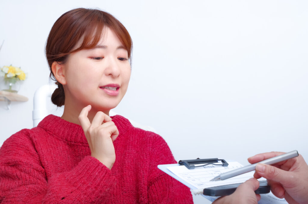 歯のブリッジ治療のカウンセリング