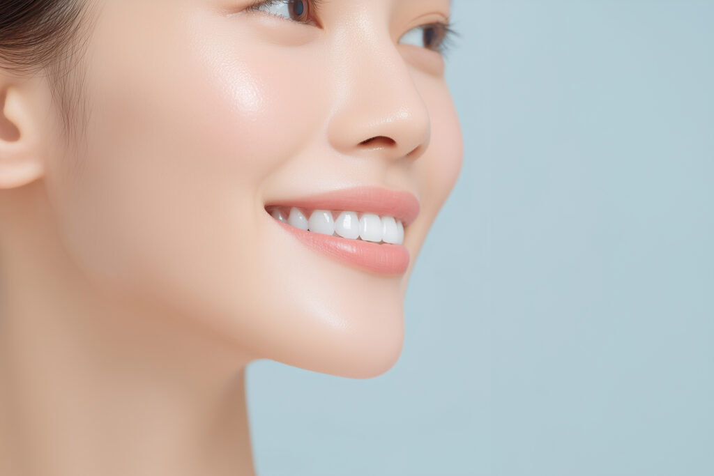 審美歯科で歯が綺麗になった女性